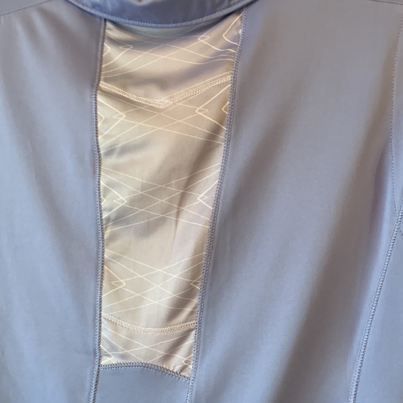 ANNIKA MEDIUM Cutter and Buck blue ruffle hem sleeveless sport top shirt EUC - Picture 7 of 9